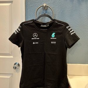 Official F1 Mercedes AMG Petronas black tshirt. Worn once.